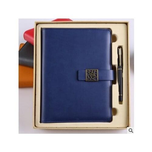 Simple European Notepad A5 Business Office Notebook Classic High-end Retro Loose-leaf Notebook Book