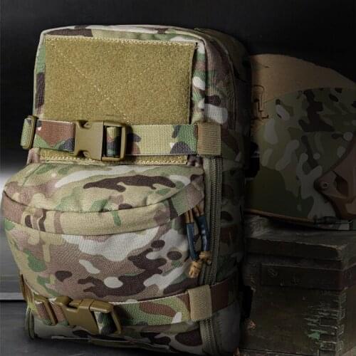 Outdoor Tactical Molle Pack Vest Rear Backpack Military Army Light Action Bag Hunting Combat Equipment Vest Chest Backpack