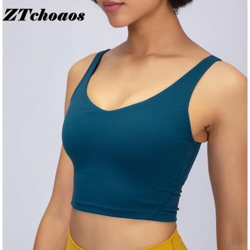 Yoga top U-shaped back yoga vest sports bra womens sportswear top yoga exercise vest Womens t-shirt top sports female