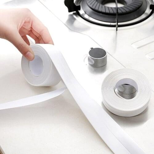 3.8 CM Kitchen Sink Waterproof Sticker Anti-mold Waterproof Tape Bathroom Countertop Toilet Gap Self-adhesive Seam Tape Stickers