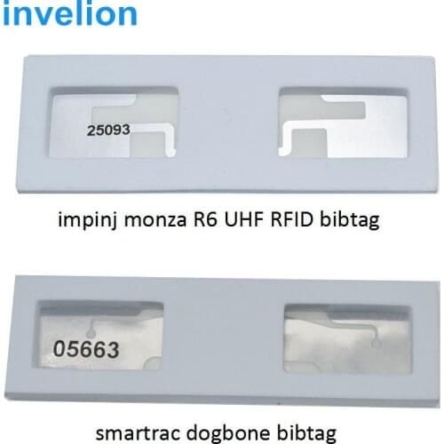 High performance long range 5m bib tag uhf RFID Dogbone Chip Timing Systems rfid sticker to runner number/dorsal