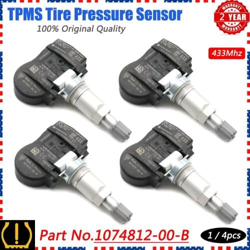 XUAN Alarm TPMS Tire Pressure Sensor Monitoring System 1074812-00-B for Tesla Model 3 S X Y 2014-2021 433Mhz 107481200B