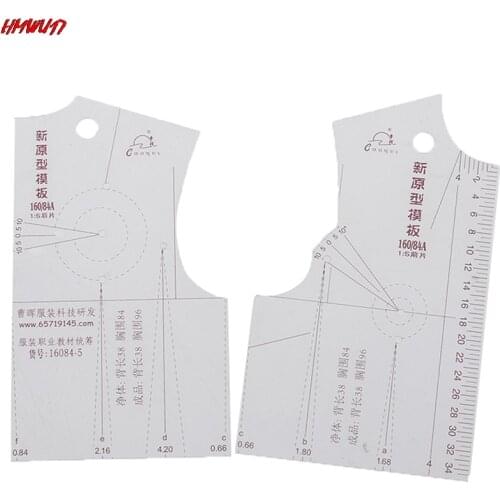 One Piece DIY Handmade Crafts 1:5 Women Clothes Prototype Ruler Drawing Templete Tools Tailor Sewing Accessories Wholesale