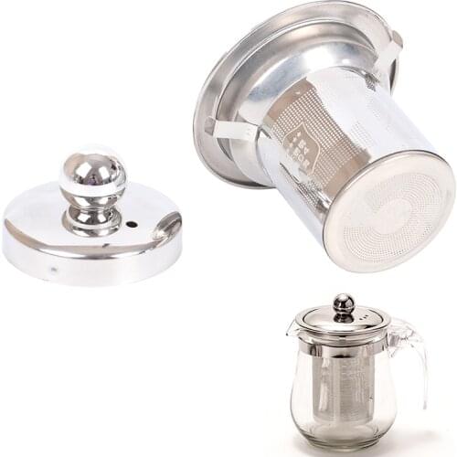1PC Reusable Stainless Steel Tea Strainer Mesh Infuser Basket Loose Tea Leaf Infusers Herb Filter for Mug Teapot Teaware S/M/L
