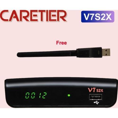 1PC Original GTMEDIA V7S2X HD 1080P Support DVB-S/S2/S2X AVS+,VCM/ACM/multi-stream/T2MI Support BISS auto roll update from V7S