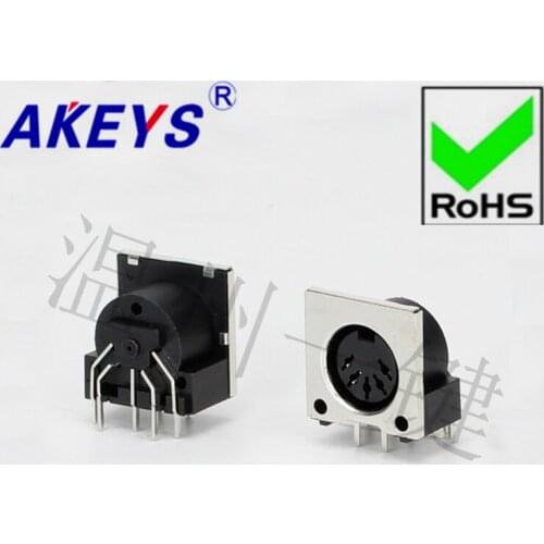 10 PCS DS-5-02b square S large terminal connector generous 5-core 7-foot socket 5PIN pin DIN mother seat