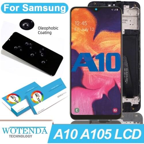 100% Original 6.2'' Display for Samsung Galaxy A10 A105 A105F SM-A105F Full LCD Touch Screen Digitizer Repair Parts