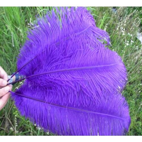 100 pcs beautiful purple ostrich feathers 18-20 inches / 45-50 cm