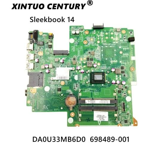 For HP Sleekbook 14 laptop motherboard 698489-501 698489-001 DA0U33MB6D0 100% full tested OK Free Shipping