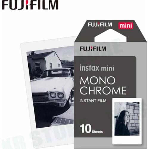 Fujifilm Instax Mini 11 8 9 Film MONO CHROME Fuji Instant Photo Paper 10 Sheets For 70 7s 50s 50i 90 25 Share SP-1 2 Camera