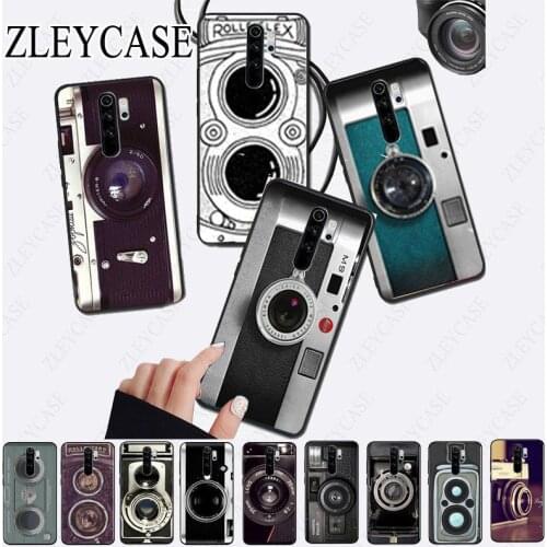 Black silver vintage camera Design Soft Phone Case for redmi note8pro note7 note5 note6pro 7 7A 8 8A Note8T note9s note9pro Case