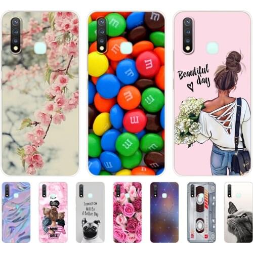 Case for Vivo Y19 6.53'' Soft TPU Silicon back Cover For Vivo Y19 Y 19 VivoY19 Case Phone Back Protective Bumper Shell Bag Coque