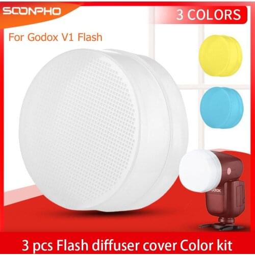 Flash Diffuser Cover For Godox V1 V1-C V1-N V1-S V1-F V1-O V1-P Speedlite Flash White Blue Yellow Diffuser Soft Box Case
