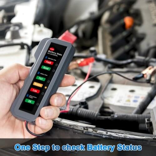 12V Automotive Car Battery Tester LCD Digital Test Analyzer Auto System Analyzer Alternator Battery Condition
