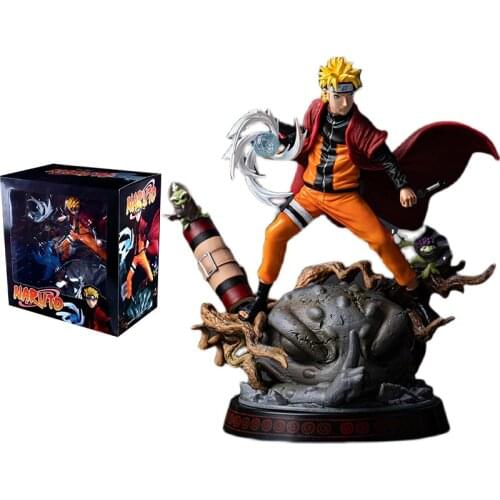 Naruto Figure GK Sennin Moodo Uzumaki Naruto Can Be Illuminated Oversized Model Ornaments Action Toy Figure Toys for Children