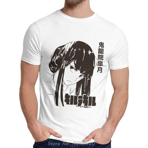 Summer Men Cotton T Shirt Satsuki Kiryuin Kill La Kill Great T-shirt Harajuku O-neck Vintage La Camiseta Tshirt Hip Hop Tees