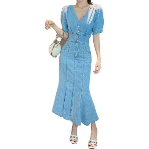 Fuyubetter Fashion Denim Dresses