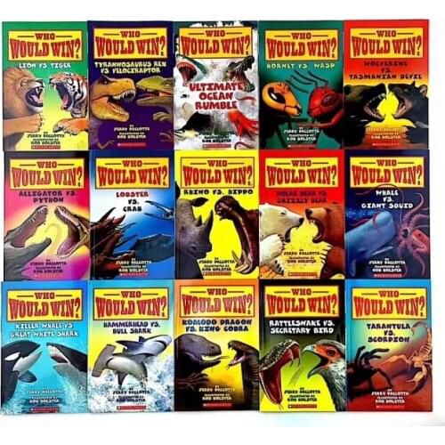 5-12 year Childrens English story book Scholastic Who Would Win Collection help child be reader early education book 15pc/set