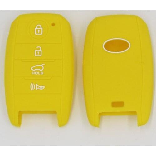 2PC Silicone Key Case Cover For Kia Rio Ceed Soul Sportage Sorento Carens Picanto 2013-2018 Keyless Fob Shell Skin Holder Protec