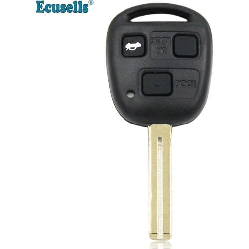 3 Buttons Remote Key Shell for Lexus ES300 GS300 GS400 GS430 GX470 IS300 LS400 LX470 RX300 SC430 short TOY48 with rubber pad