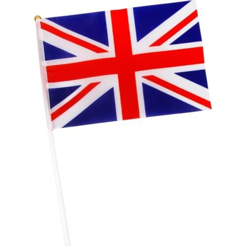 Lot 12x Union Jack British UK Small Flags Great Britain England Party Decors