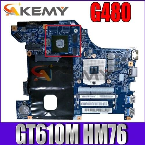 Akemy LG4858 MB 11252-1 48.4SG01.011 11S90000306 For Lenovo ideapad G480 14 Inch laptop motherboard GT610M HM76 DDR3