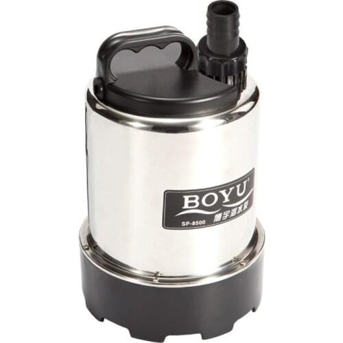 BOYU SP-8500 SP8500 SP-8600 SP8600 Stainless steel low water level pumping / Koi Fish pond rockery farm irrigation water pump