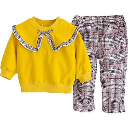 New Spring Kids Tracksuits Autumn Baby Clothes Suit Children Girls Fashion T-Shirt Pants 2Pcs/Sets Toddler Casual Sportswear