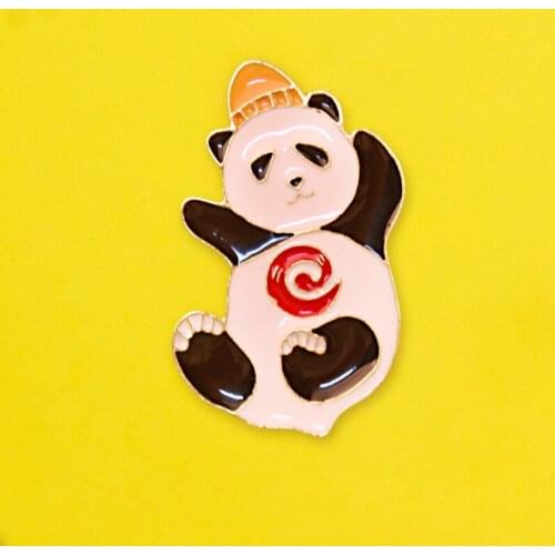Cute Funny Panda Badges for Backpack Animal Badge Enamel Pins Clothes Brooches Lapel Pin Badges for Clothes Accessories Jewelry
