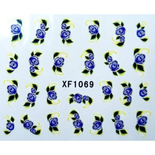 100 pcs/lot water transfer nail sticker Decal Flower designs Stickers Nail Art Decoration Dropshipping