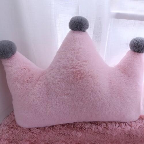 Nordic Style Lovely Sofa Cushion Backrest INS Crown Moon Star Plush Pillow Living Room Girl Bedroom Decor Pillow Birthday Gift