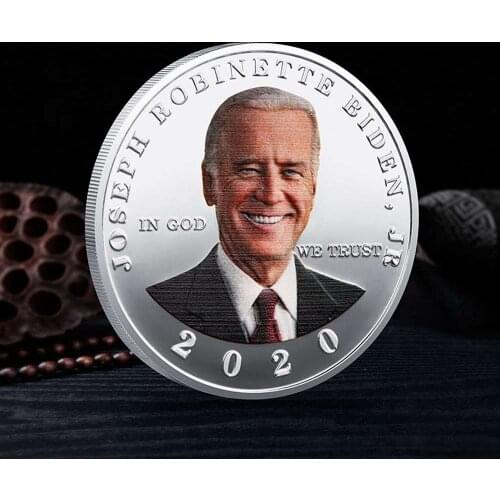 President of the United States Joe Biden Commemorative Coin Free Flying Eagle Challenge Coin Gold Coins Collectibles 2020