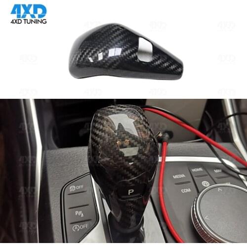 Replacement Gear Knob Cover For BM W 3 Series G20 Carbon Fiber Knob Gear Shift Trim 2018 2019-UP