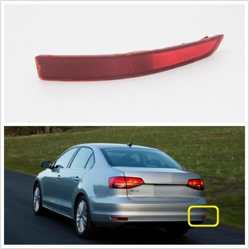 Right Side For VW Jetta 2015 2016 2017 2018 Car-styling Rear Tail Bumper Corner Reflector Decorative False Light Lamp