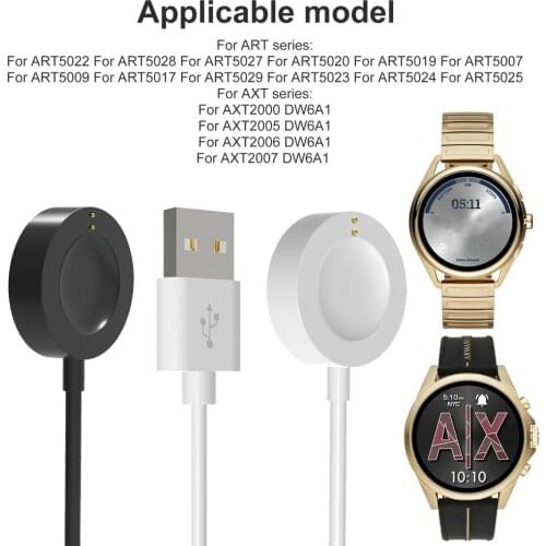 USB 2,0 Charger 3.3ft 1m 100cm USB Charging Cable Cord Magnetic For Emp*orio for Arm*ani Watch Accessories