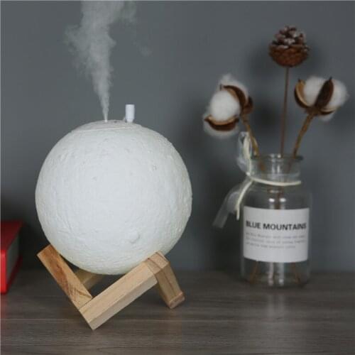 New 900ml Air Humidifier 3D Moonlight Diffuser Aromatic Essential Oil USB Ultrasound Humidifier Night Cooling Fog Purifier