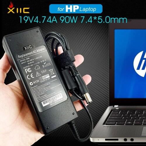 XiiC 19V 4.74A AC Laptop Adapter Charger For HP Compaq Pavilion DV6 DV7 DV5 DV4 G7 G62 CQ62 CQ42 CQ61 CQ60 Notebook 7.4*5.0mm
