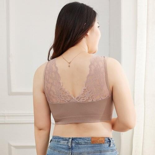 Women Sport Bras Push Up Sexy Lace Lingerie Crop Top Women High Elasticity Fitness Intimates Big Cups Femme Camis Gym Tank Top