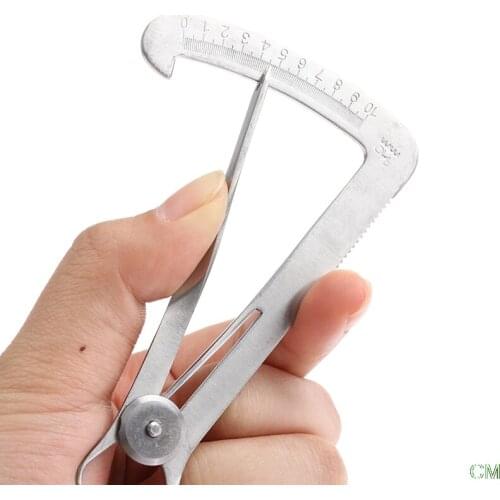 1pcs Stainless Steel Dental Gauge Caliper Dental Caliper For Metal Wax Dental Lab 0 To 10mm Scale Autoclavable Gauge Caliper New