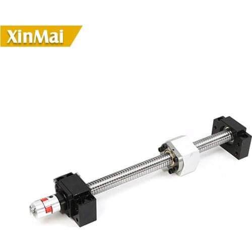 1605 ballscrew 1500mm with BK12BF12 end machining + ballscrew nut SFU1605 + screw support BK12BF12 + ball nut housing + coupling