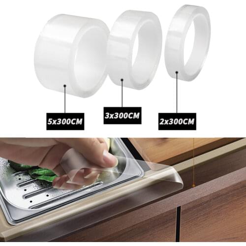 3M Kitchen Sink Waterproof Mildew Strong Self-adhesive Transparent Tape For Bathroom Toilet Crevice Strip Pool Water Seal