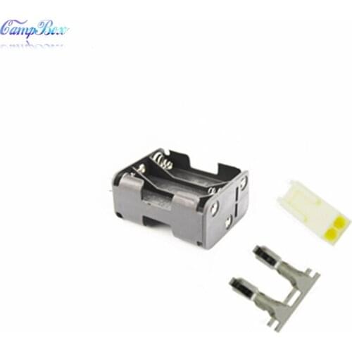 30Pcs 6xAA Back-Back Battery Case Holder Socket Wire Junction Boxes With 15cm Wires, KF2510 Header and Crimps