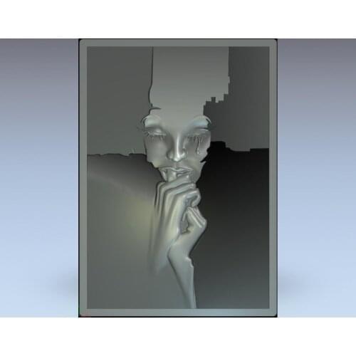 3d model relief for cnc in STL file format face