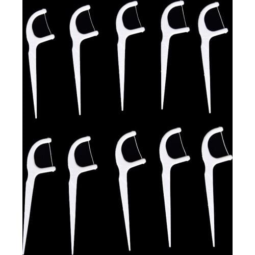 50Pcs/lot Dental Floss Teeth Stick Interdental Brush Teeth Clean Dental Floss Stick Toothpick Flosser Oral Wholesale Tooth Picks