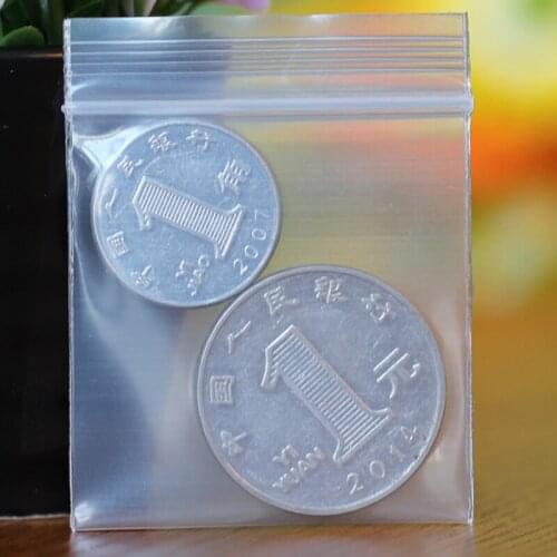 5x6cm 0.2mm Thickness Small Ziplock Clear Plastic Zipper Bag Jewelry Accessories Storage Pack Package