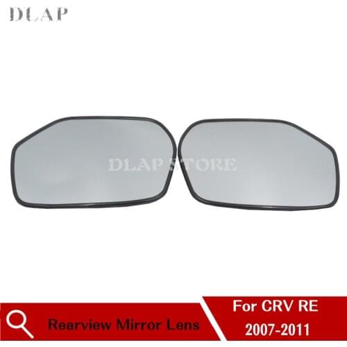 Car Outer Rearview Mirror Lens For Honda For CRV CR-V RE 2007 2008 2009 2010 2011 Side Mirror Glass Lens White Type