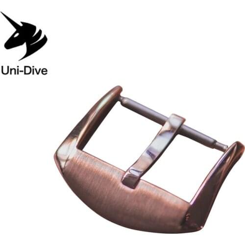 Proxima Watch Parts Cusn SS Buckle for Straps buckle Brushed 20mm 2.0 mm with Spring Bars