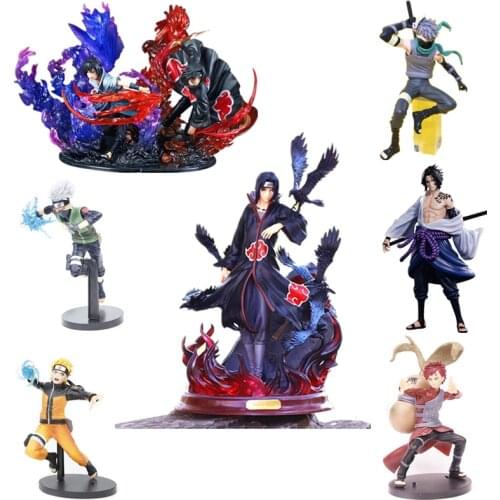Naruto Shippuden Anime Figure ROS Curse Seal Uchiha Sasuke Action Figure Model Christmas Halloween Gifts For Children Toys