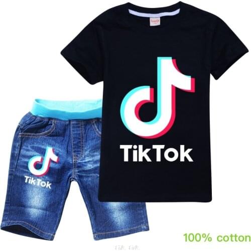 Children Clothing Sets for Baby Girls Summer 2021 New Fashion Tik Tok Tops Kid Clothes Boys Teenagers Tracksuit 2-16Year