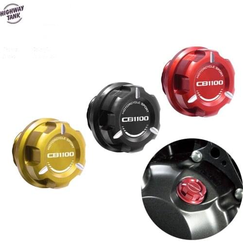 Motorcycle Engine Oil Cap Bolt Screw Filler Cover Case for Honda CB1100 All Year